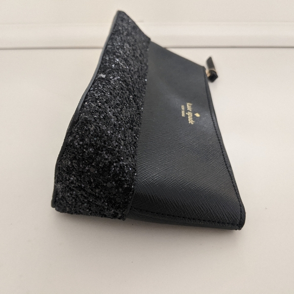 EUC! Kate Spade New York Little Shiloh Greta Court Black Makeup Cosmetic Case - Picture 6 of 15